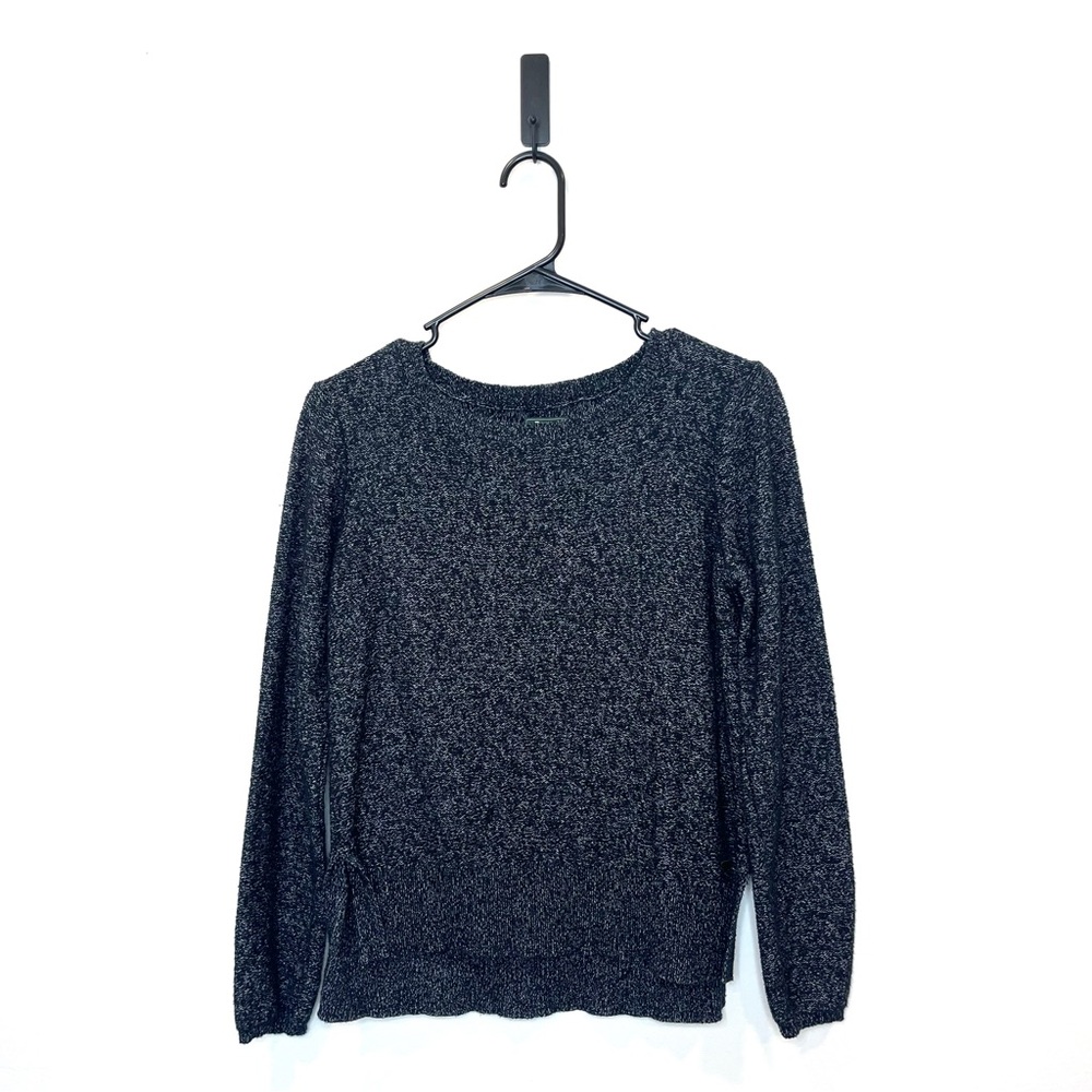 Roots Canada pull over marled sweater - Size Small - Dark Gray crew Sweater